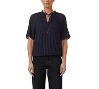 Festliche Chiffon-Bluse mit Plissee und Rüschen 42 blau 2175250.5959.42