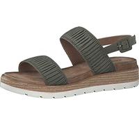 s.Oliver Flache Sandale 5-5-28108-28 Grün Red Label