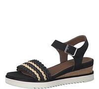 s.Oliver Flache Sandale 5-5-28209-28 Schwarz Red Label