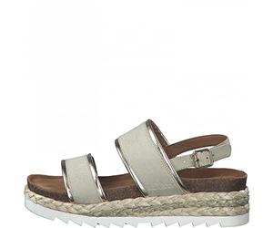 s.Oliver Flache Sandale 5-5-28702-28 Grün Red Label