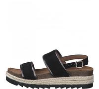 s.Oliver Flache Sandale 5-5-28702-28 Schwarz Red Label