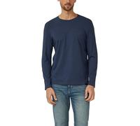s.Oliver Flammgarn-Longsleeve mit Teilungsnaht und Label-Patch