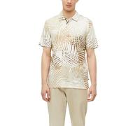 s.Oliver Flammgarn-Poloshirt mit All-Over-Print