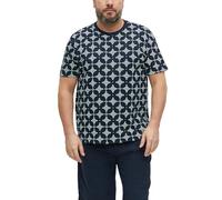 Flammgarn-Shirt mit All-over-Print XXL blau|creme 2181156.59A7.XXL
