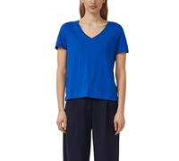 Flammgarn-T-Shirt mit Ausschnitt-Detail 42 blau 2176253.5615.42