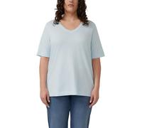 Flammgarn-T-Shirt mit Ausschnitt-Detail 48 blau 2181568.5110.48
