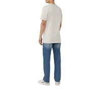 s.Oliver Red Label - Flammgarn-T-Shirt mit Brusttasche und offenen Kanten weiß - Gr. - 3XL