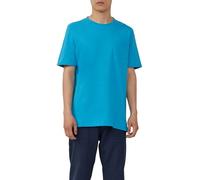 s.Oliver Red Label T-Shirt Flammgarn mit Brusttasche und offenen Kanten Türkis XL