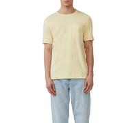 Flammgarn-T-Shirt mit Brusttasche und offenen Kanten XXL gelb 2163479.1210.XXL