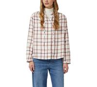 Flanellbluse mit Rüschenkragen 48 creme|mehrfarbig 2173102.02N0.48
