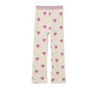 Flared-Leggings mit Glitzerbund und Print 140 beige 2171953.80A1.140