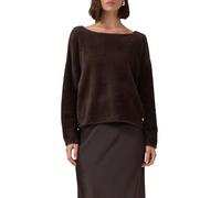 Flauschiger Relaxed-Fit-Pullover mit U-Boot-Ausschnitt 44 braun 2173225.8944.44