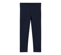 Leggings S.OLIVER JUNIOR, Mädchen, Gr. 92, N-Gr, blau, Jersey, Obermaterial: 66% Polyester, 30% Baumwolle, 4% Elasthan, unifarben, slim fit lang, Hosen, mit Stretch (87833409-92) blau