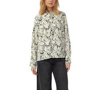 Fließende Bluse mit floralem Muster 34 schwarz|beige 2175531.99A4.34