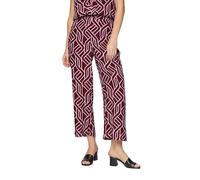 Fließende Culotte aus Viskose mit grafischem Muster 36 rot