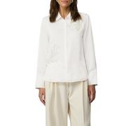 Fließende Hemdbluse mit Schmuckperlen-Applikation 44 creme 2164434.0200.44