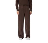 Fließende Hose mit geradem Bein und Elastikbund 40/REG braun 2172898.8945.40_REG