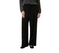 Fließende Hose mit geradem Bein und Elastikbund 46/REG schwarz 2172898.9999.46_REG