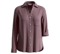 Fließende Viskose-Bluse mit Turn-up 42 lila|weiß 2174661.49G0.42