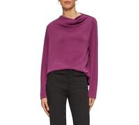 Fließendes Langarmshirt mit Wasserfall-Kragen 44 Rosa