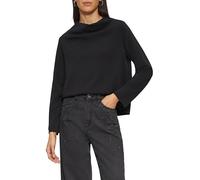 s.Oliver BLACK LABEL Sweatshirt mit Wasserfallausschnitt in Black, Größe 36