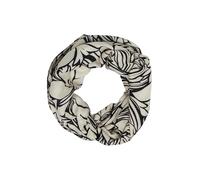 Floraler Loop-Schal aus Viskose mit Artwork-Details ONESIZE schwarz|creme 2172444.99A4.ONESIZE