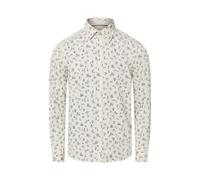 Langarmhemd S.OLIVER, Herren, Gr. M, N-Gr, ecru, Web, Obermaterial: 100% Baumwolle, bestickt, regular fit normal, ohne Ausschnitt, Manschette, Hemden (53434916-M) ecru