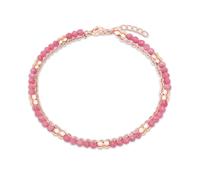 s.Oliver Fußkette - zweireihig aus Edelstahl und mit Beads