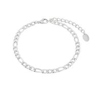 s.Oliver Fußkette Edelstahl Damen Sommerschmuck, 22+5 cm, Silber, Kommt in Schmuck Geschenk Box, 2035810