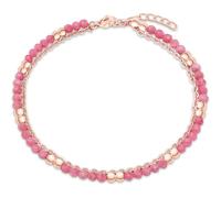 s.Oliver Fußkette Edelstahl, Farbstein roségold Damen