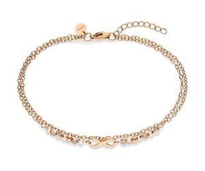 s.Oliver Fußkette Edelstahl roségold Damen
