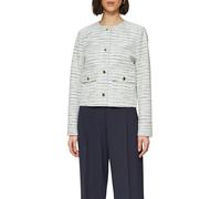 Gefütterte Bouclé-Jacke mit Zierknöpfen 42 creme 2159894.02N0.42