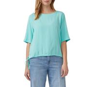 Gemusterte Shirt-Bluse mit verstellbarem Saum 38 türkis 2166511.6099.38