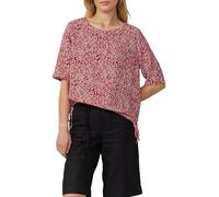 Gemusterte Shirt-Bluse mit verstellbarem Saum 44 rot 2166511.35B0.44