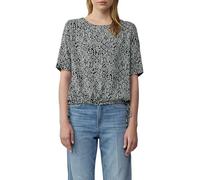 Gemusterte Shirt-Bluse mit verstellbarem Saum 40 schwarz 2166511.99B0.40