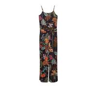 Gemusterter Jumpsuit aus satinierter Viskose mit Bindegürtel 176 blau 2165037.59A1.176