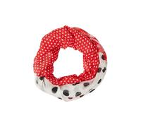 Gemusterter Snood mit Pünktchen ONESIZE rot 2164825.30D6.ONESIZE