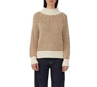 Gemusterter Strickpullover mit Stehkragen im Relaxed Fit 34 creme|beige|braun 2168046.04X5.34