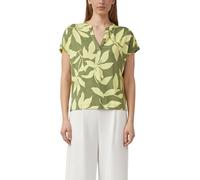 s.Oliver Gemustertes Jersey-T-Shirt mit V-Ausschnitt