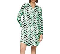 Gemustertes Kleid mit Faltendetails 42 grün 2156355.73A0.42
