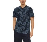 s.Oliver Gemustertes T-Shirt mit Flammgarn-Struktur