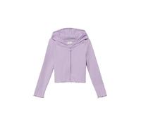 Gerippte Jacke mit Kapuze 104/110 lila 2181583.4615.104_110