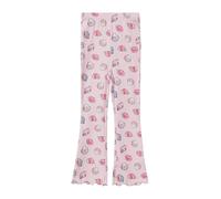 s.Oliver Gerippte Leggings mit Flared Leg und All-Over-Print zartrosa 116