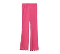 s.Oliver Gerippte Leggings mit Flared Leg und All-Over-Print pink 116