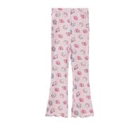 s.Oliver Gerippte Leggings mit Flared Leg und All-Over-Print zartrosa 134