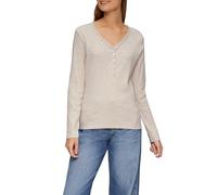 s.Oliver Geripptes Henleyshirt aus Effektgarn