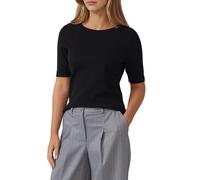 Geripptes Jerseyshirt aus Baumwollstretch 34 schwarz 2170082.9999.34