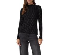Geripptes Jerseyshirt im Slim Fit mit Metallic-Print 42 schwarz 2172295.9999.42