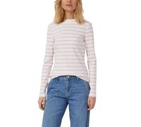 Geripptes Langarmshirt im Slim Fit 36 weiß|creme 2176300.41G9.36