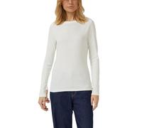 Geripptes Langarmshirt mit U-Boot-Ausschnitt 38 creme 2175244.0210.38